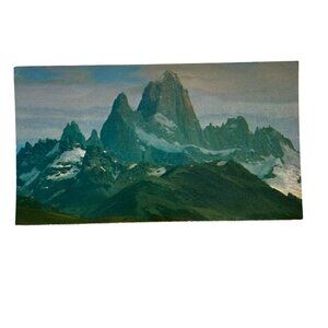 Vintage Postcard Argentina Santa Cruz Mountain Range Topographical u